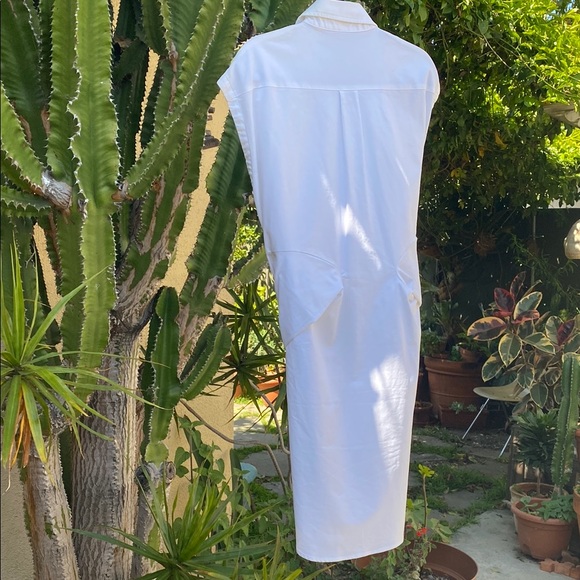 Moschino Couture! Milano White Women's avant- guarde take on the shirt Dress - Picture 8 of 16